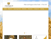Tablet Screenshot of antiochbiblechurch.org.za
